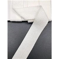 Tape Herringbone Off White 25mm