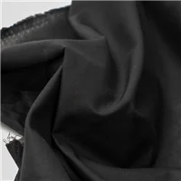 Fabric Organic Cotton Lawn Black