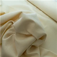 Cotton Lycra Rib Off White