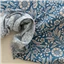 Fabric Corduroy Blue Natural Floral - photo 2