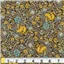 Fabric Corduroy Brown Floral - photo 1