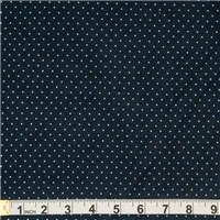 Fabric Corduroy Navy Dot