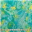 Fabric Cotton Sateen Print Turquoise - photo 1