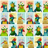 Kiwiana 80460 1 Ellen Giggenback Bird Tiles