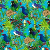 Kiwiana 89820 1 Flora Fauna Blue