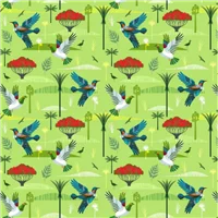 Kiwiana Land and Sea Green Birds