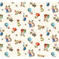 Children Tossed Bunnies Cream