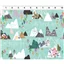 Forest Glade Mountains On Teal