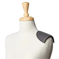 Shoulder Pads Covered Black Medium No Velcro