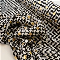 Fabric Houndstooth Gold Spot