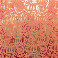 Fabric Two Tone Foil Print Peach WW