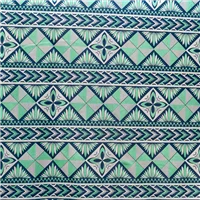 Fabric Metallic Stretch Print Navy