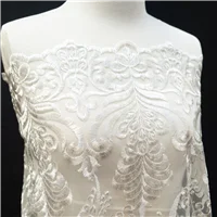 Fabric Lace Embroidered Tulle Off White