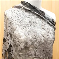 Fabric Sequin Mesh Grey Black