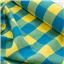 Fabric Yellow Turquoise Large Check - photo 1