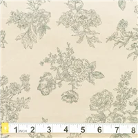 Fabric Corduroy Stone Floral