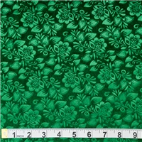 Fabric Printed Velvet Green