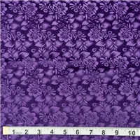 Fabric Printed Velvet Purple