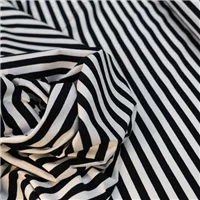 Knit Mini Raya Black White Stripe