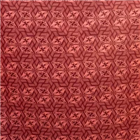 Fabric Mini Matt Print Coral Burgundy