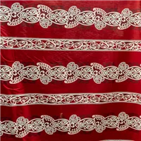 Fabric Pacifica Print Burgundy