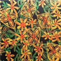 Fabric Pacific Print Green Yellow Knit