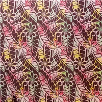 Fabric Polyester Print 1 Pink Burgundy