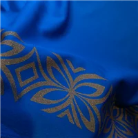 Fabric Printed Stretch Royal Gold