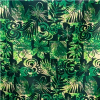 Fabric Rayon Pacific Prt 1 Greens