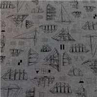 Chambray Black Sailing Ships