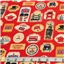 Fabric Cotton London Theme Red - photo 1