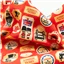 Fabric Cotton London Theme Red - photo 2
