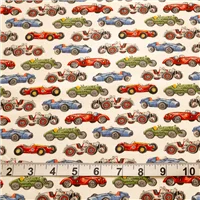 Fabric Cotton Print Cars