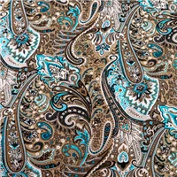 Fabric Janna Cotton Print Taupe
