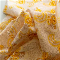 Fabric Kazuki Cotton Yellow Print